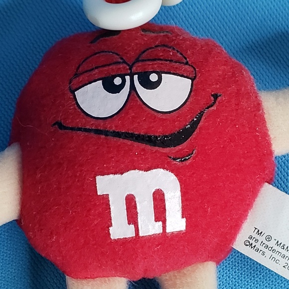 Red M&M Plush Keychain - Picture 1 of 6
